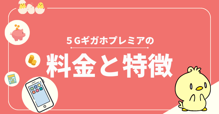 5Gギガホプレミアの料金と特徴